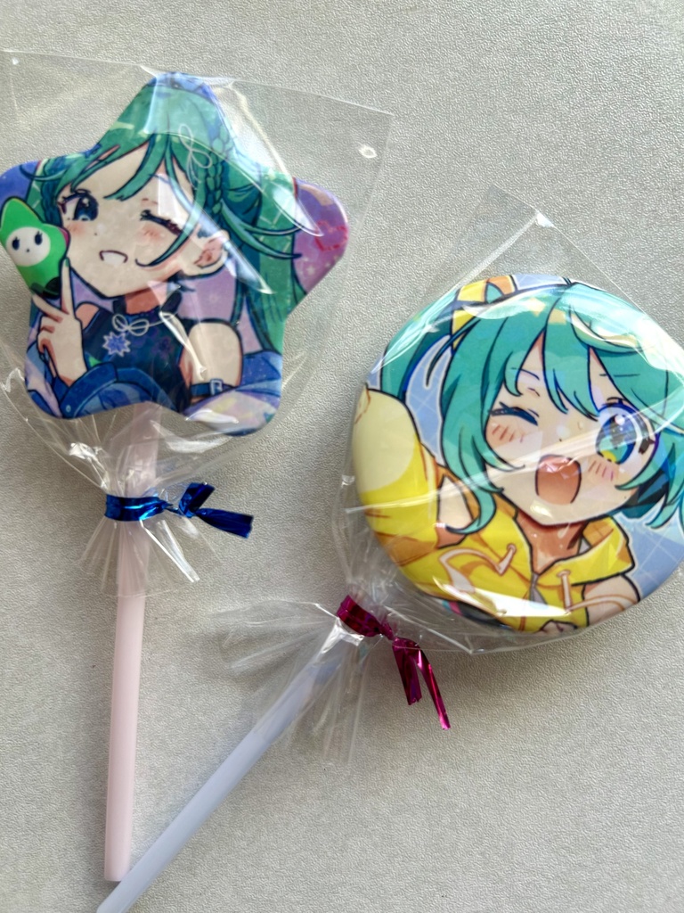 キラキラ缶バッジ