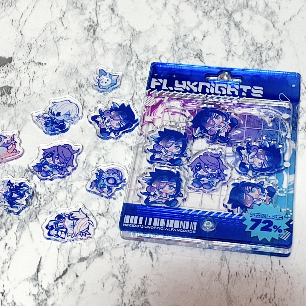 シェイカーキーホルダー用 アクリルフレークパーツ