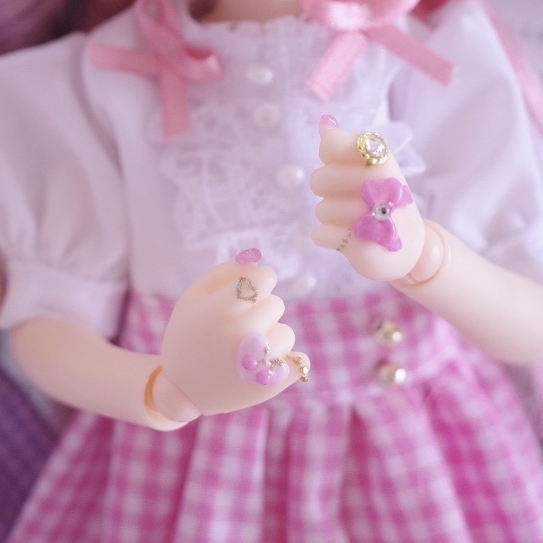 ピュアニーモ2用　ネイルハンドセット　ハートチェリー