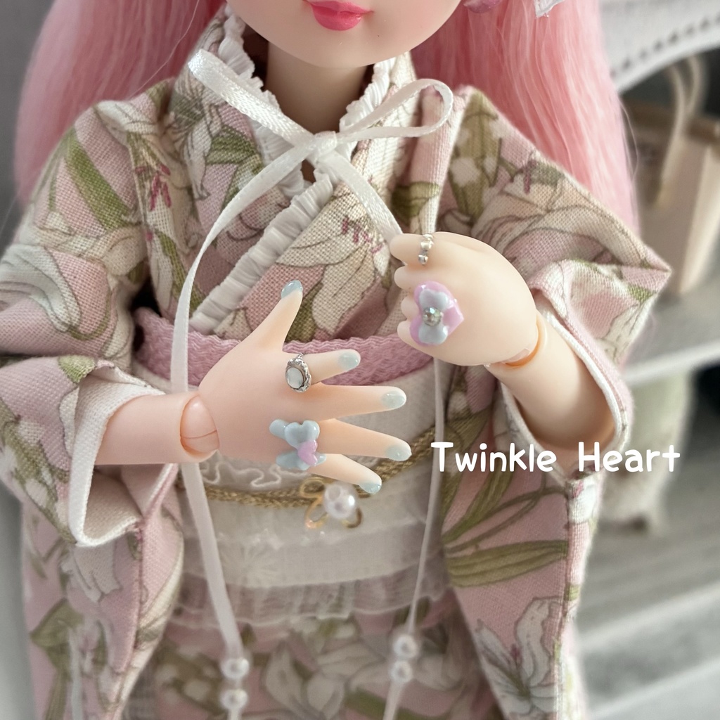 ピュアニーモ2用ネイルハンドホワイト　ゆめかわA