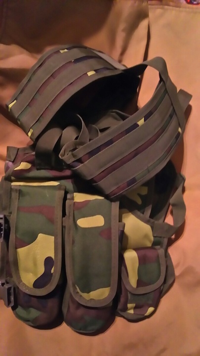 YPJ/クルド女性防衛隊チェストリグ☆★ワラビスタンメイド AK他マガジン4本用 タクティカルベスト