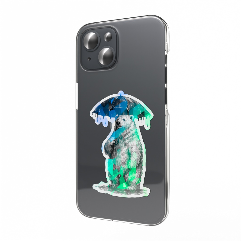 雨の日のクマ
