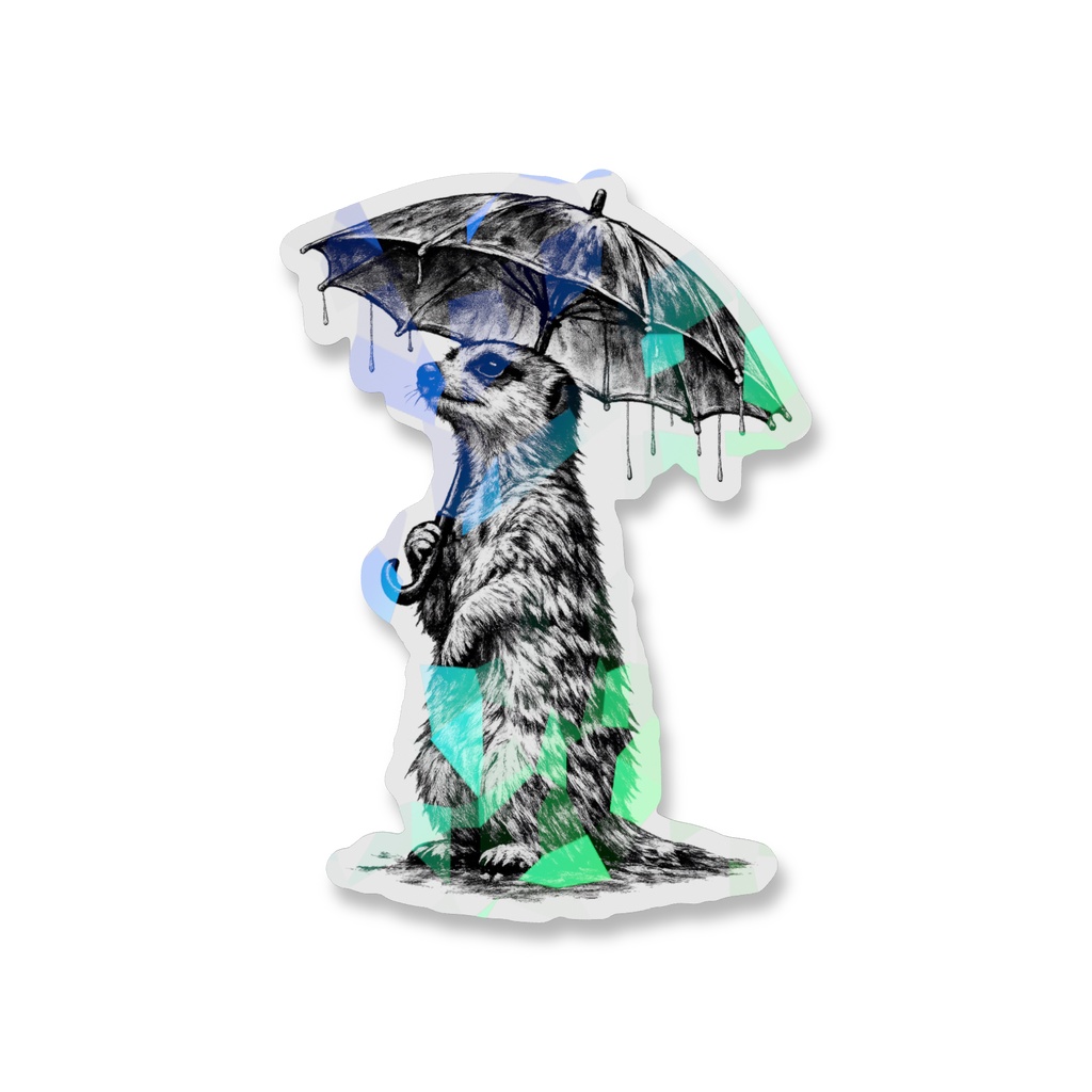 雨の日のミーアキャット
