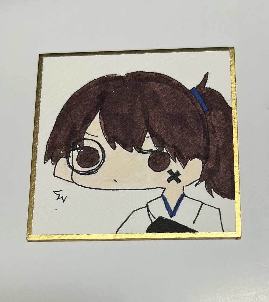 加賀さん墨色紙