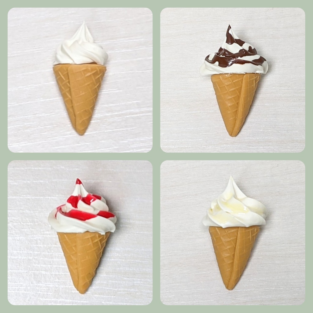 生クリーム帽子&コーン帽子セット