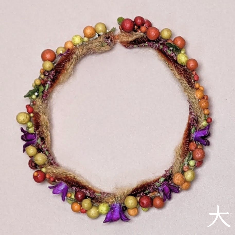 秋の実り花かんむり