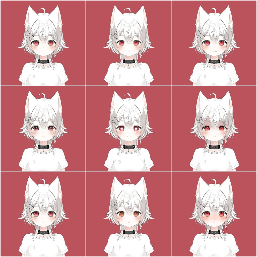 【汎用モデル】ビリビリオオカミちゃん【VTS対応】