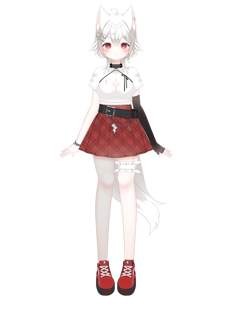 【汎用モデル】ビリビリオオカミちゃん【VTS対応】