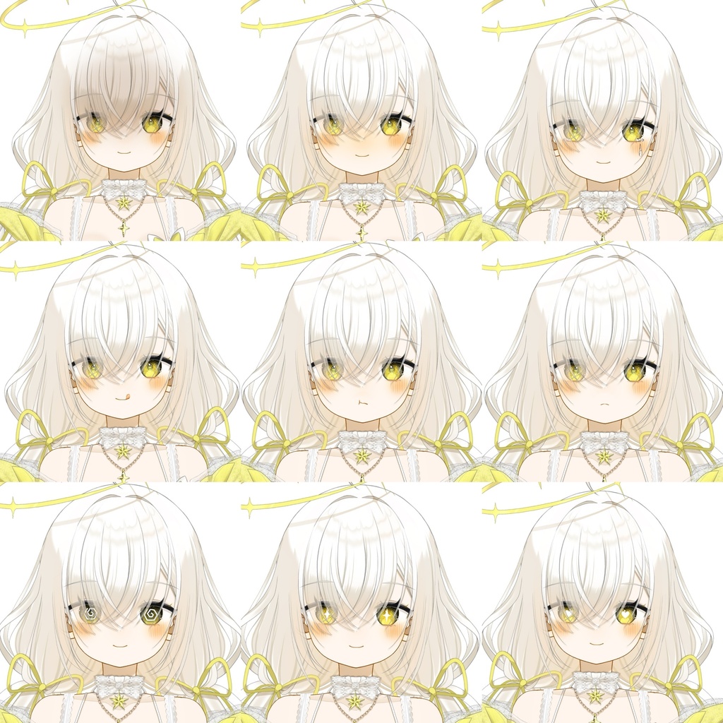 【汎用モデル】星集めの天使ちゃん【VTS対応】
