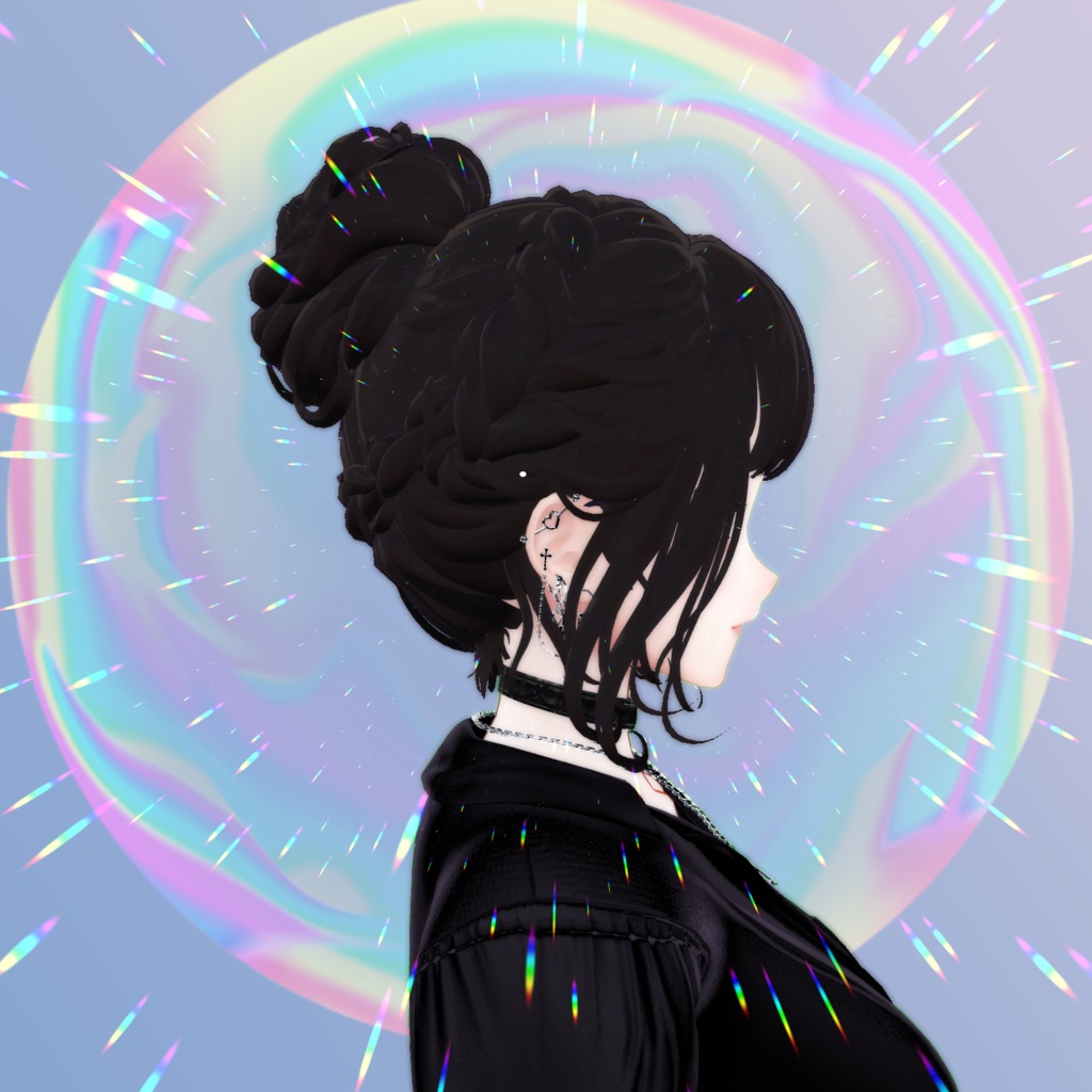 【習作】ミステリアスお団子ヘアー/森羅対応