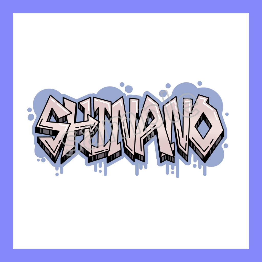 【◇第1弾◇】グラフィティ風ロゴステッカー