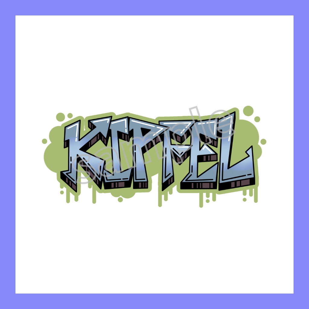 【◇第1弾◇】グラフィティ風ロゴステッカー