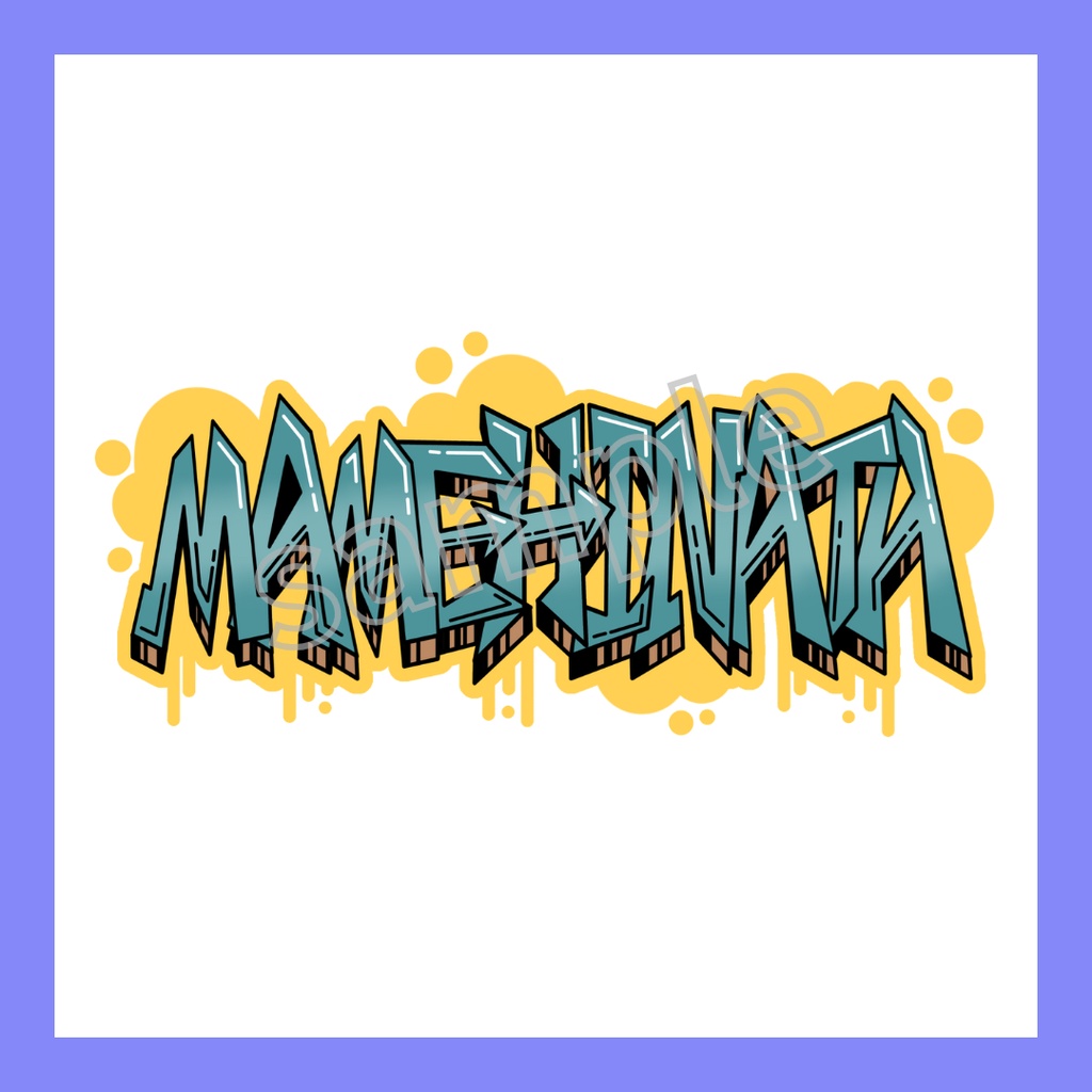 【◇第1弾◇】グラフィティ風ロゴステッカー