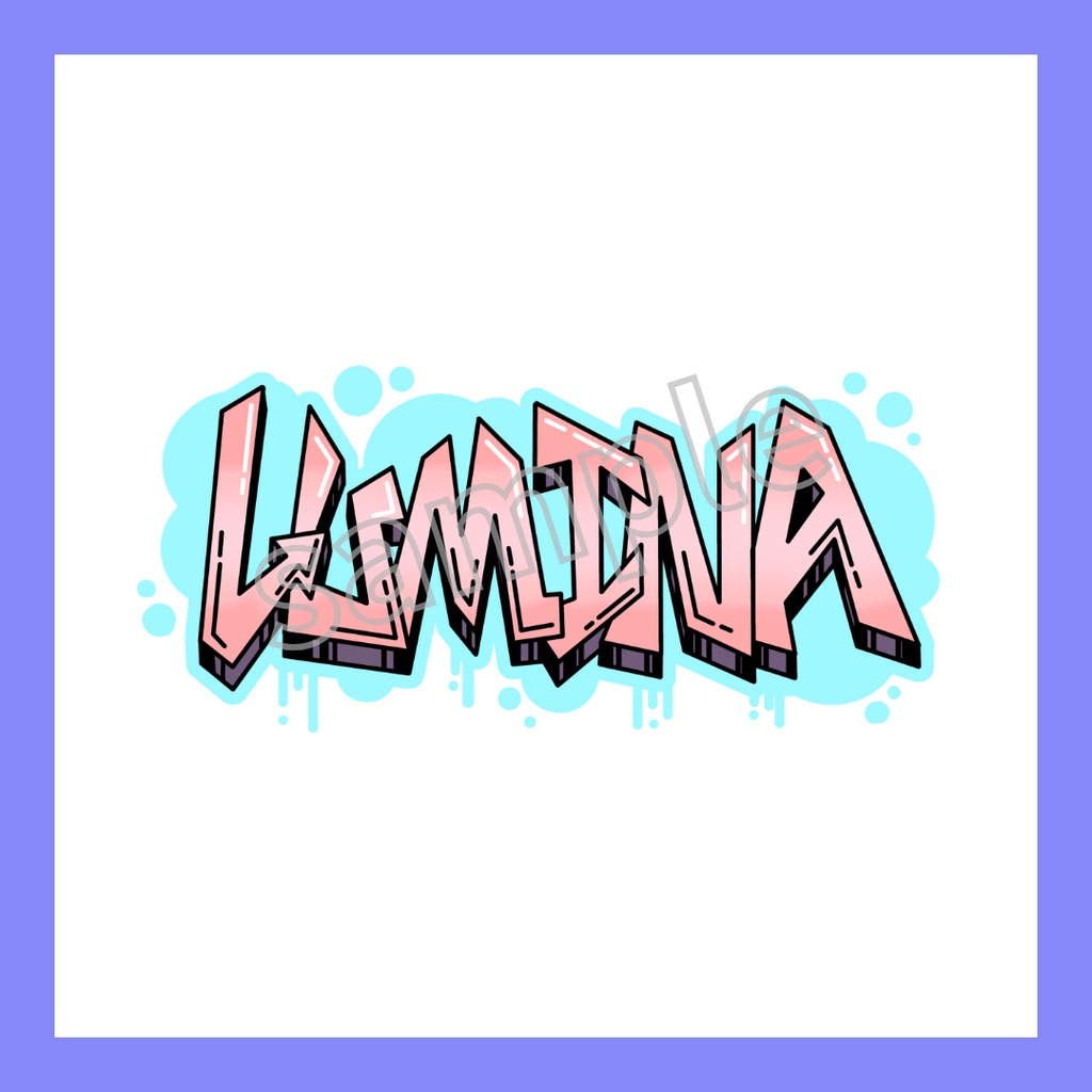 【◇第1弾◇】グラフィティ風ロゴステッカー