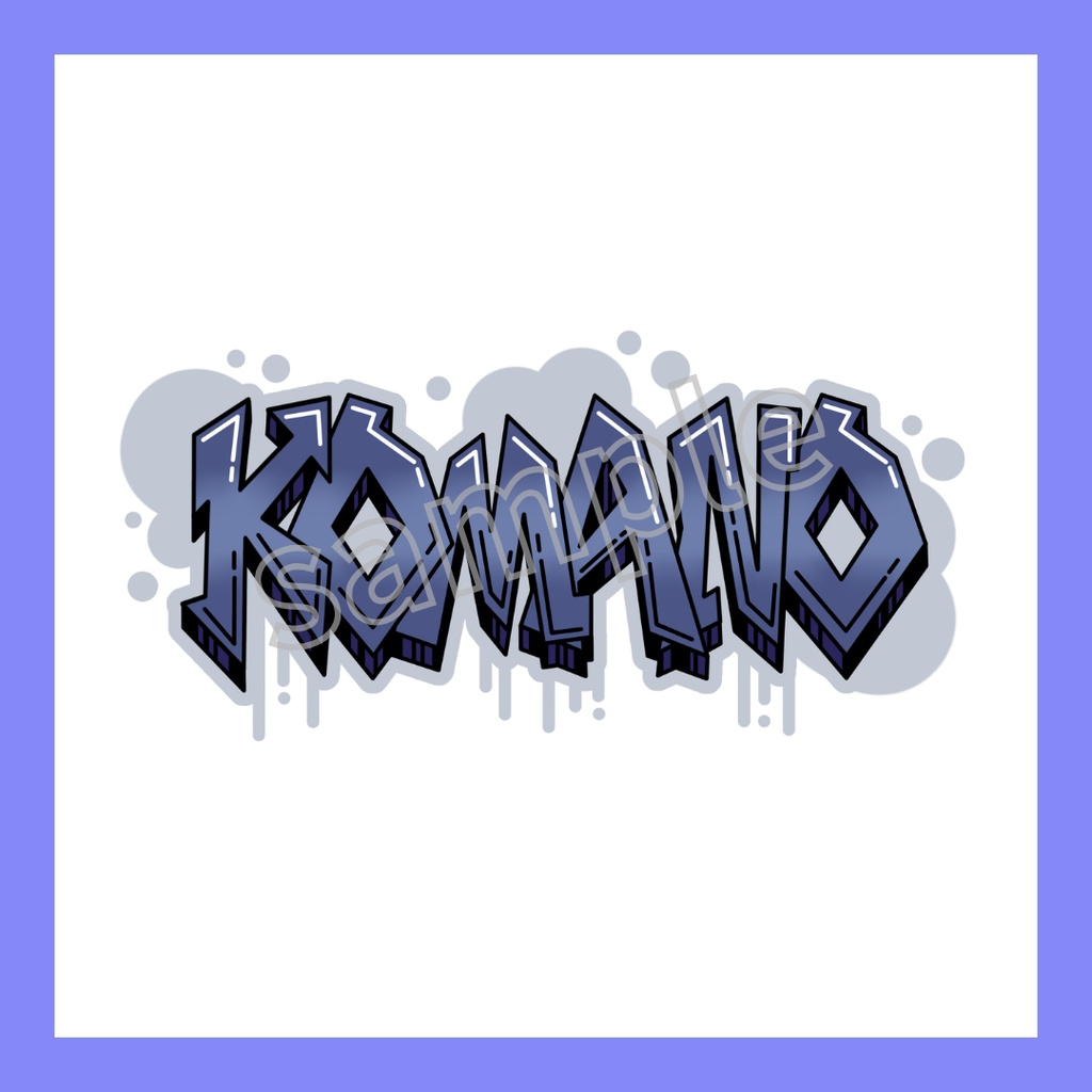 【◇第1弾◇】グラフィティ風ロゴステッカー