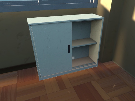 使用感のある学校用引き戸棚【Unity/VRChat|Built-in対応】