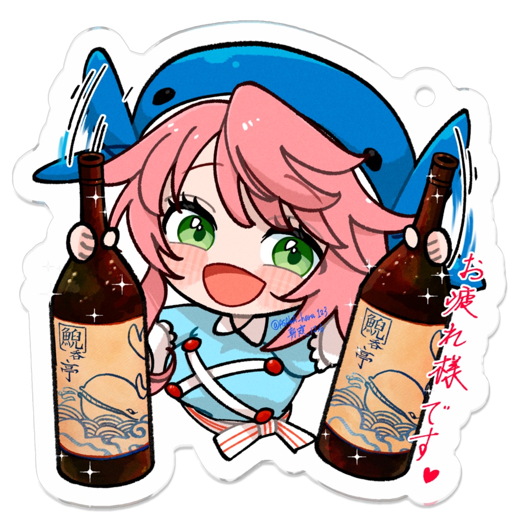 ゆる東方「鯢吞亭(げいどんてい)の看板娘 美宵さん」(文字あり)