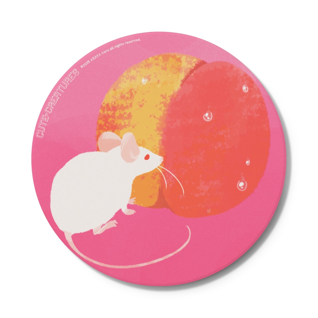 【CUTE CREATURES】ハツカネズミ07(コースター)