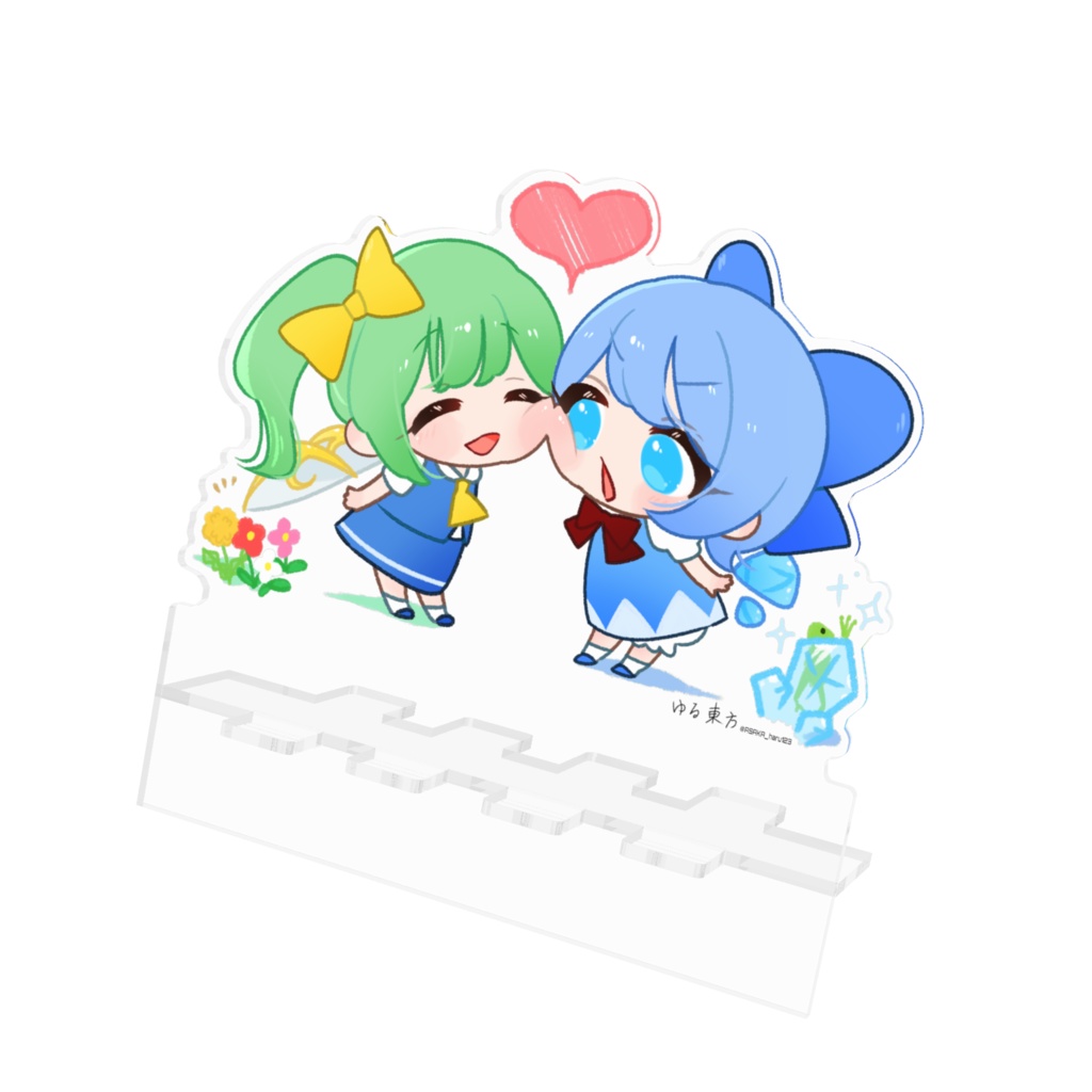【ゆる東方】チルノ＆大妖精01(アクリルスマホスタンド)