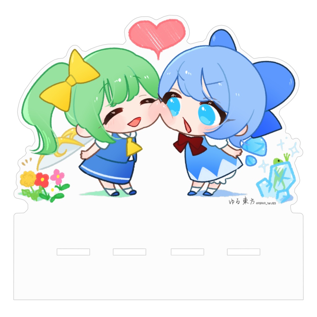 【ゆる東方】チルノ&大妖精01(アクリルスマホスタンド)