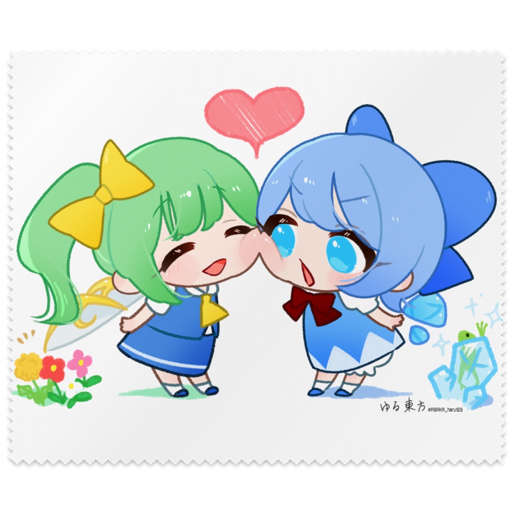【ゆる東方】チルノ＆大妖精01(メガネ拭き)
