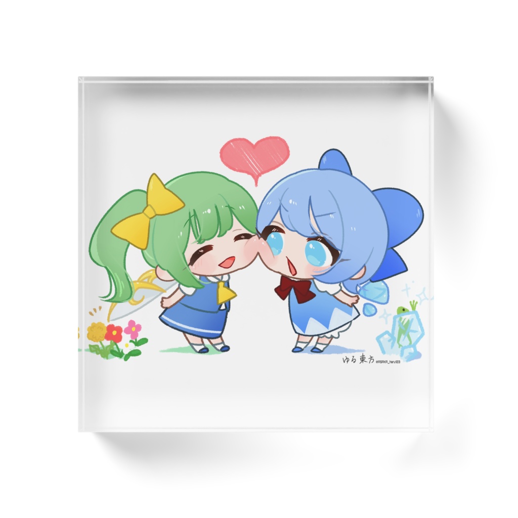 【ゆる東方】チルノ&大妖精01(アクリルブロック)
