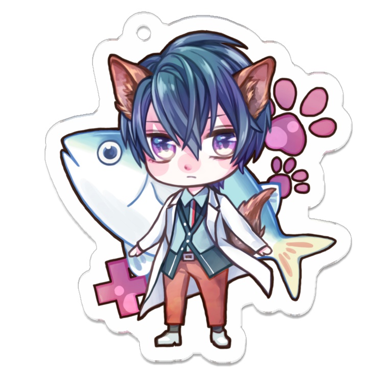 真琴(と鯖)アクリルキーホルダー