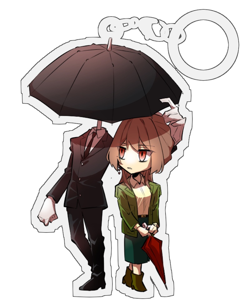 黒傘×天寧 アクリルアンブレラマーカー