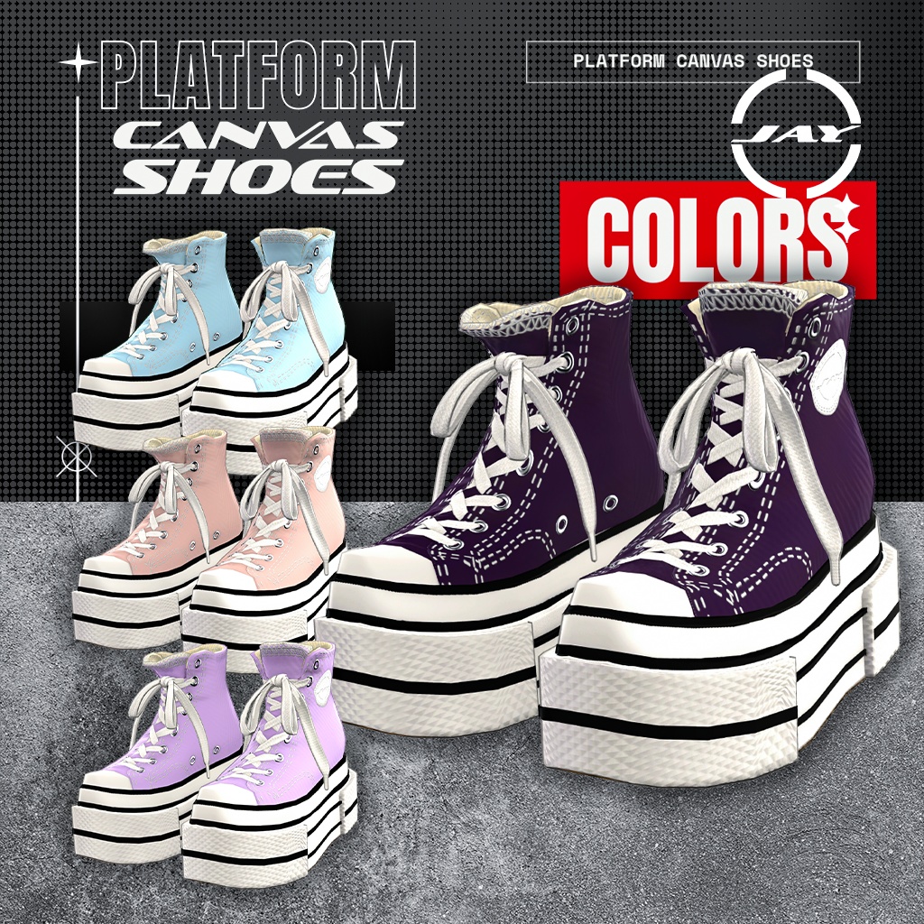 Platform Canvas Shoes 「MANUKA」「KARIN」「LiME」「MOE」「KIKYO」「MAYA」「SELESTIA」