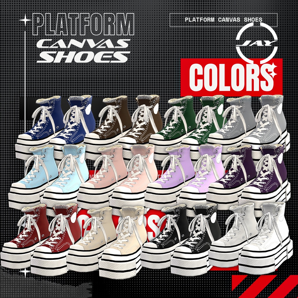 Platform Canvas Shoes 「MANUKA」「KARIN」「LiME」「MOE」「KIKYO」「MAYA」「SELESTIA」