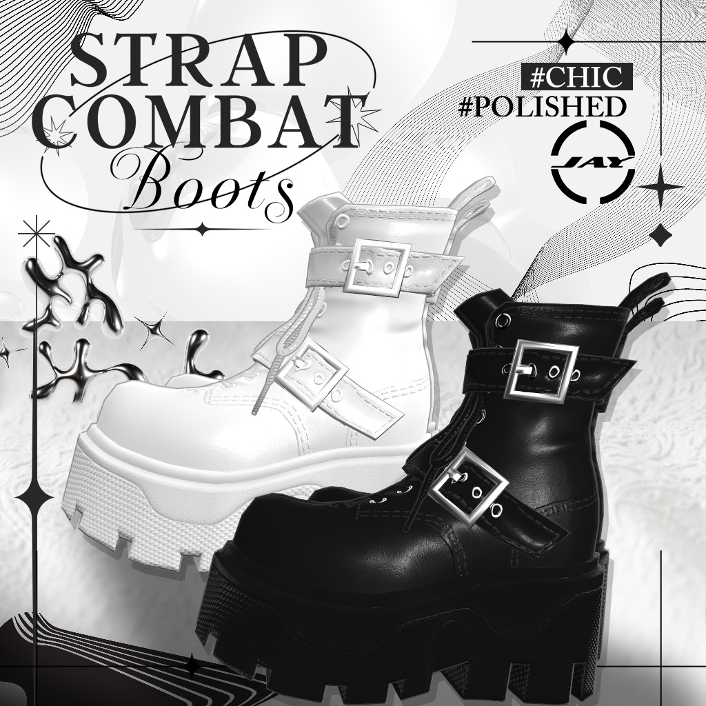 Strap Combat Boots 「MANUKA」「KARIN」「LiME」「MOE」「KIKYO」「MAYA」「SELESTIA」