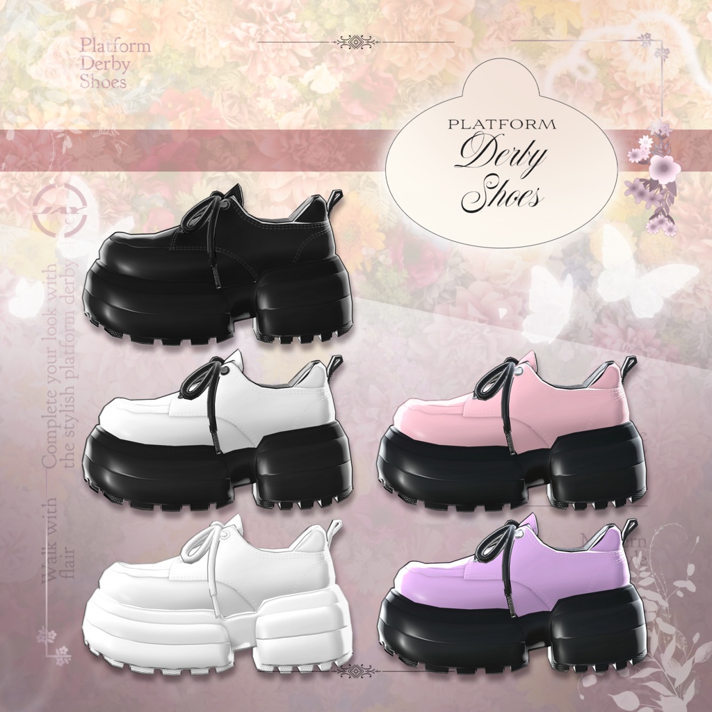 Platform Derby Shoes 「MANUKA」「KARIN」「LiME」「MOE」「KIKYO」「MAYA」「SELESTIA」