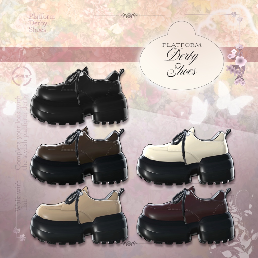 Platform Derby Shoes 「MANUKA」「KARIN」「LiME」「MOE」「KIKYO」「MAYA」「SELESTIA」