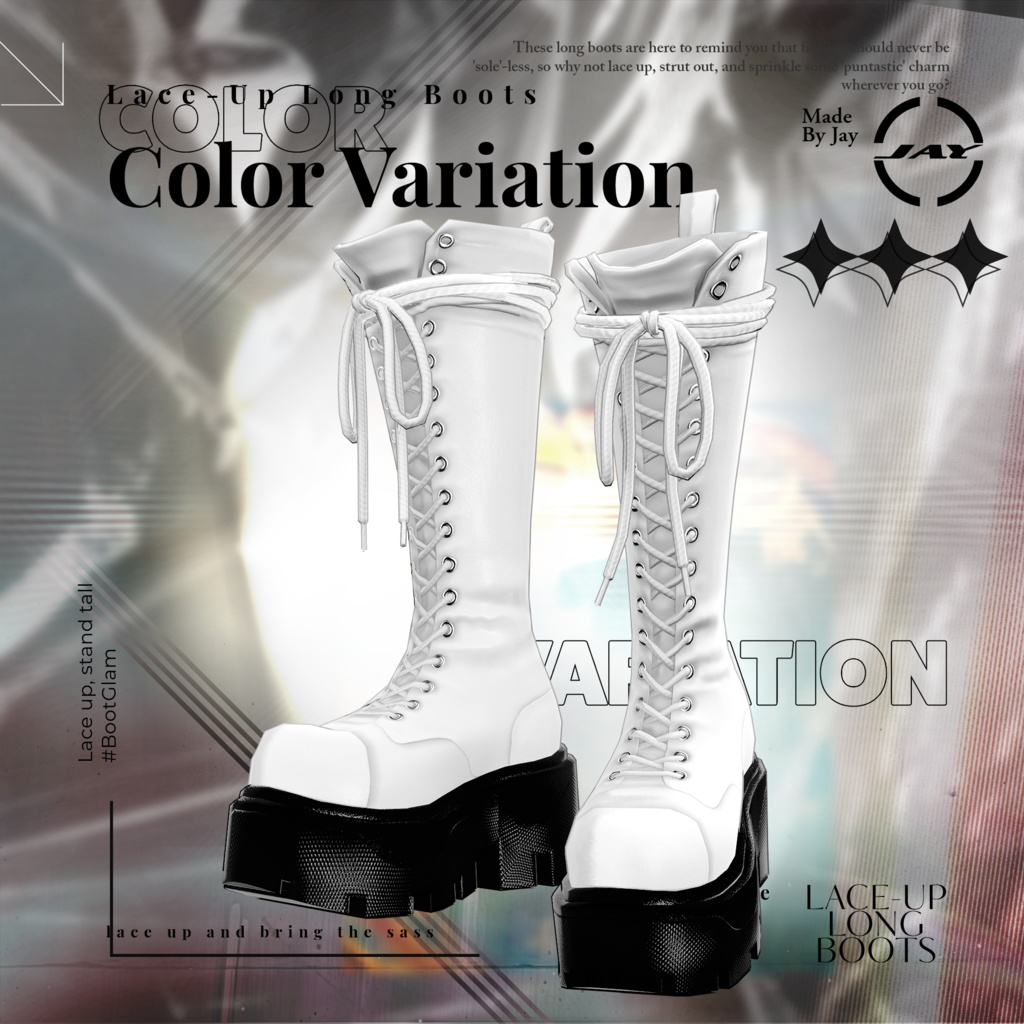 Lace-up Long Boots 「MANUKA」「KARIN」「LiME」「MOE」「KIKYO」「MAYA」「SELESTIA」