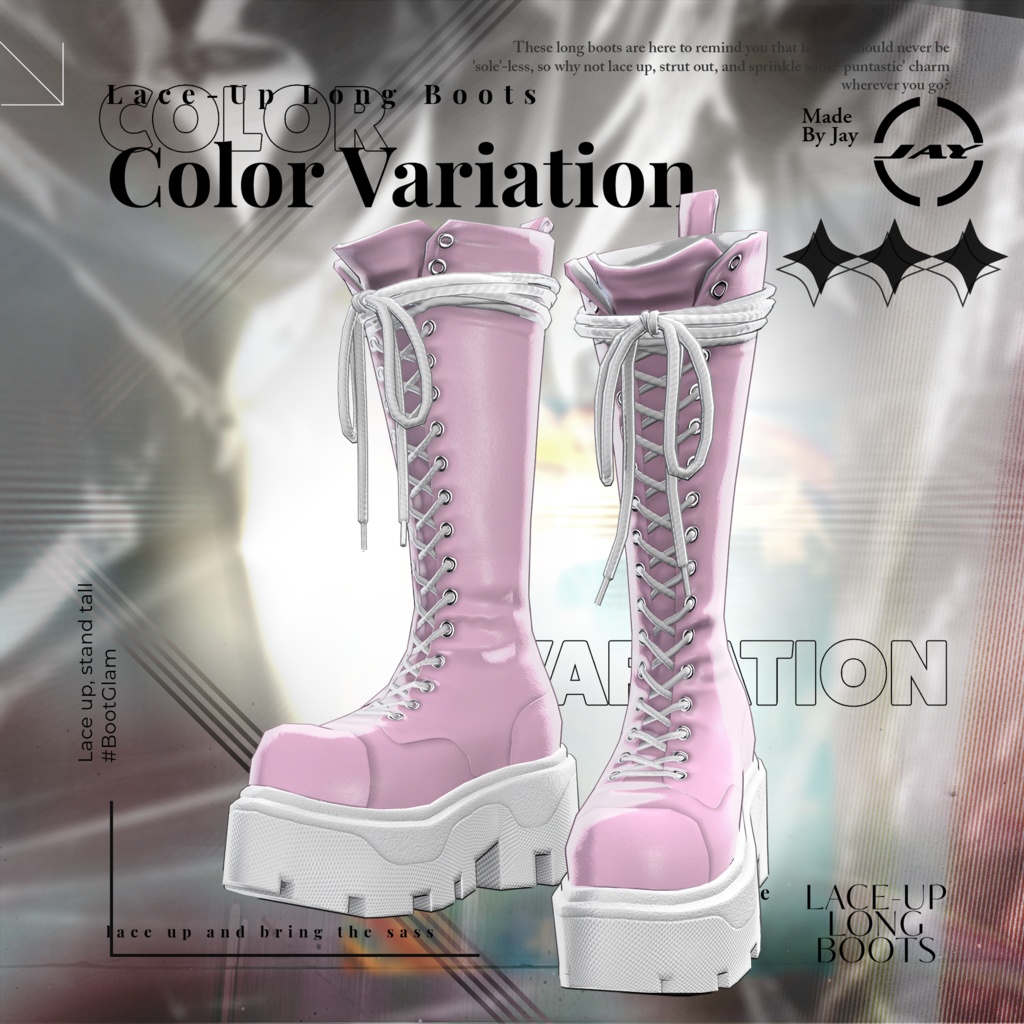 Lace-up Long Boots 「MANUKA」「KARIN」「LiME」「MOE」「KIKYO」「MAYA」「SELESTIA」