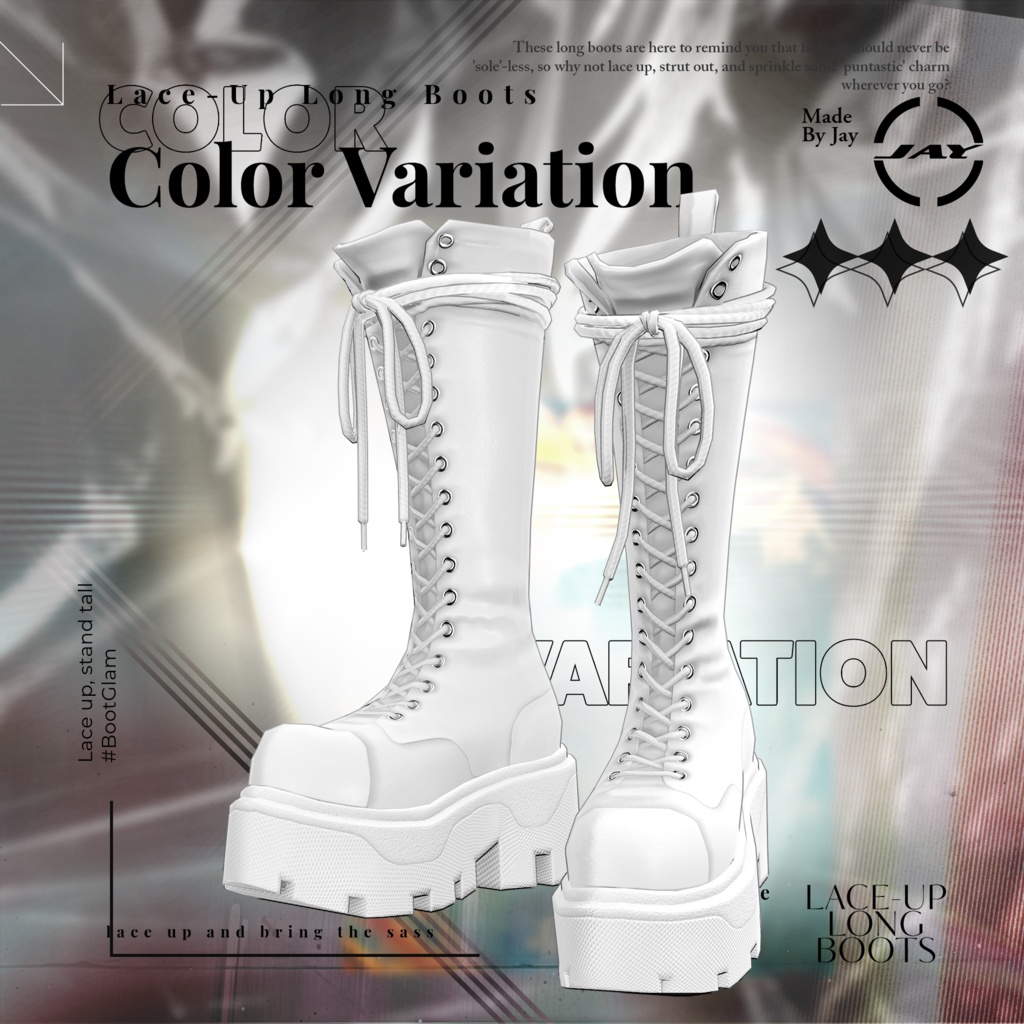 Lace-up Long Boots 「MANUKA」「KARIN」「LiME」「MOE」「KIKYO」「MAYA」「SELESTIA」