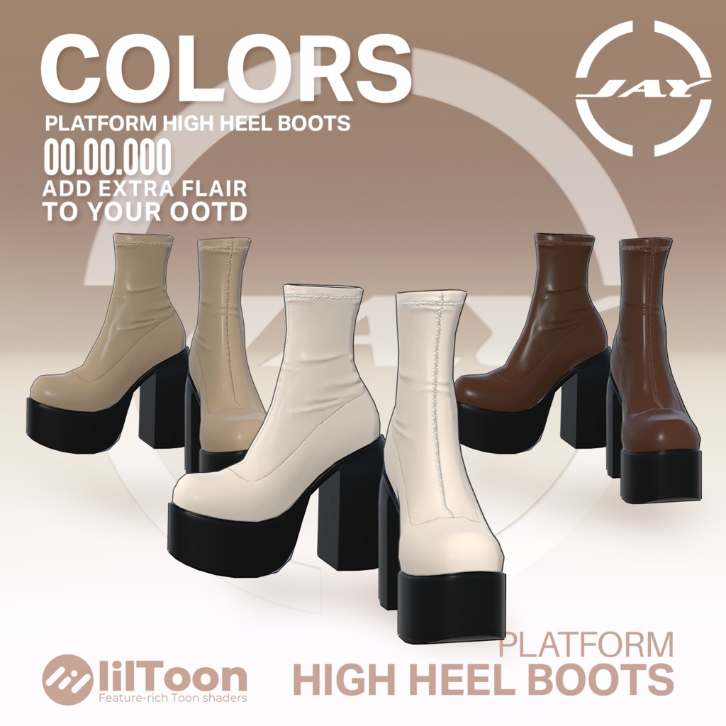 Platform High Heel Boots 「MANUKA」「KARIN」「LiME」「MOE」「KIKYO」「MAYA」「SELESTIA」