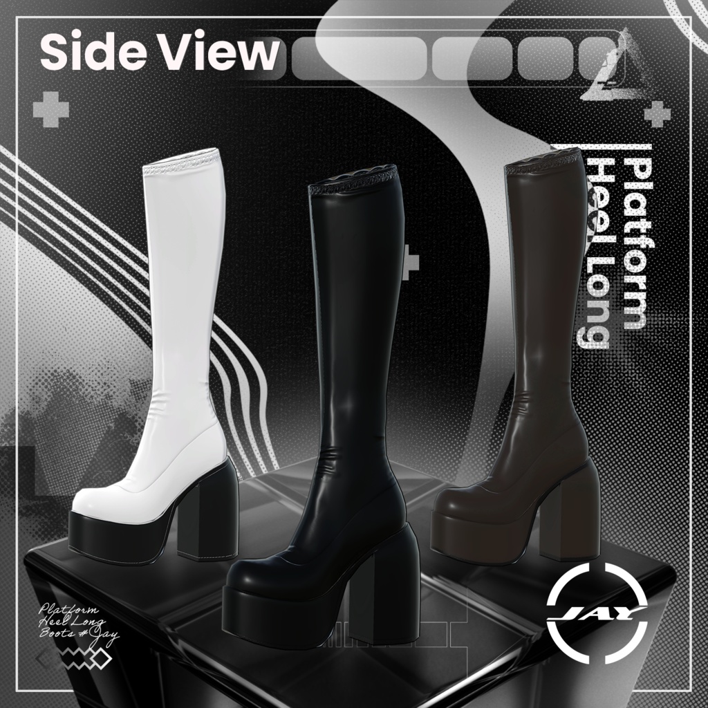 Platform Heel long Boots 「MANUKA」「KARIN」「LiME」「MOE」「KIKYO」「MAYA」「SELESTIA」