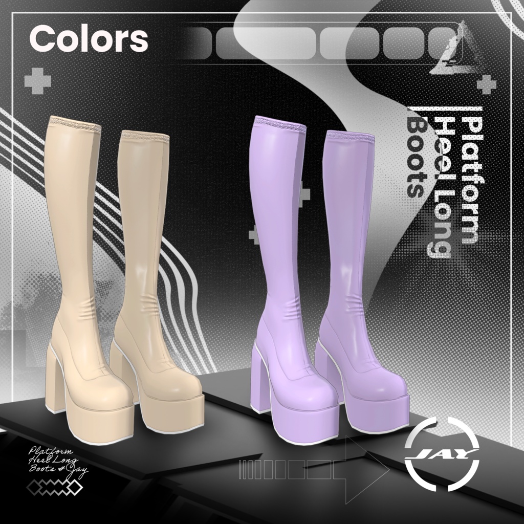 Platform Heel long Boots 「MANUKA」「KARIN」「LiME」「MOE」「KIKYO」「MAYA」「SELESTIA」