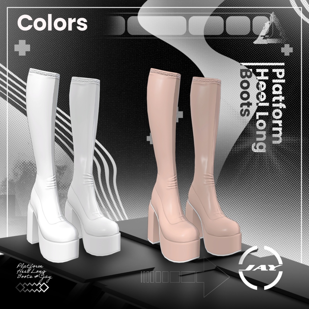 Platform Heel long Boots 「MANUKA」「KARIN」「LiME」「MOE」「KIKYO」「MAYA」「SELESTIA」