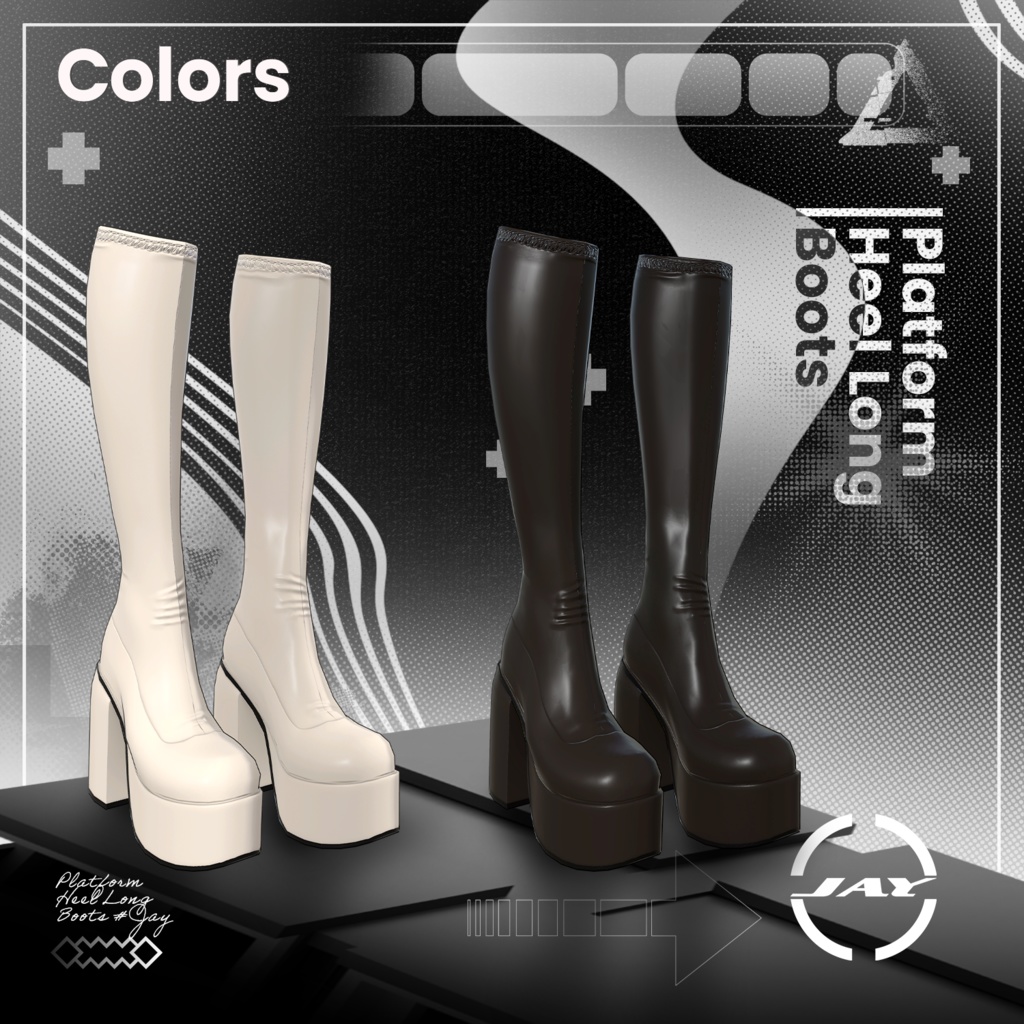 Platform Heel long Boots 「MANUKA」「KARIN」「LiME」「MOE」「KIKYO」「MAYA」「SELESTIA」