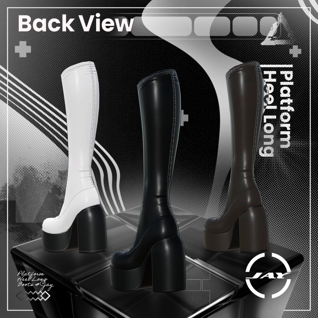 Platform Heel long Boots 「MANUKA」「KARIN」「LiME」「MOE」「KIKYO」「MAYA」「SELESTIA」