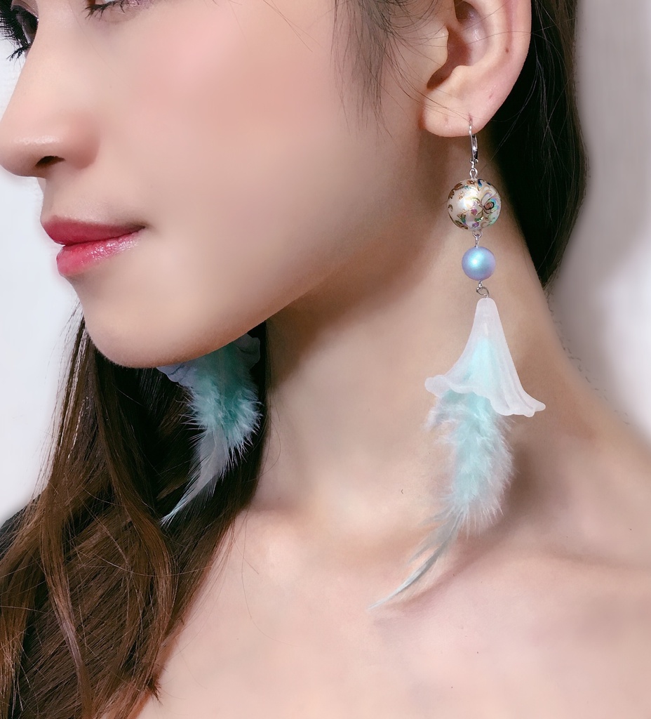 巴形・静形薙刀 ピアス(イヤリング)