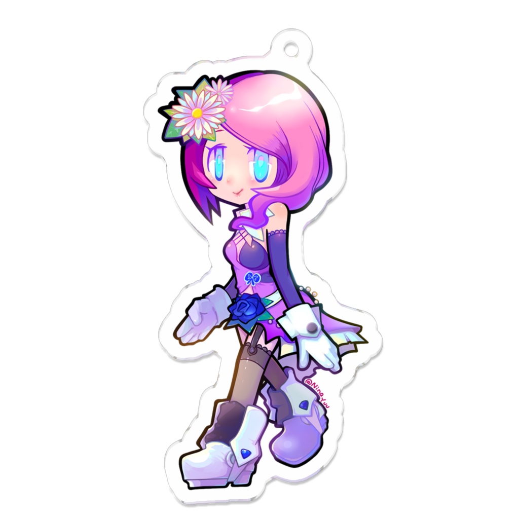 【アクリルキーホルダー - 70 x 70 (mm)】アリサ（TEKKEN６デザインA）