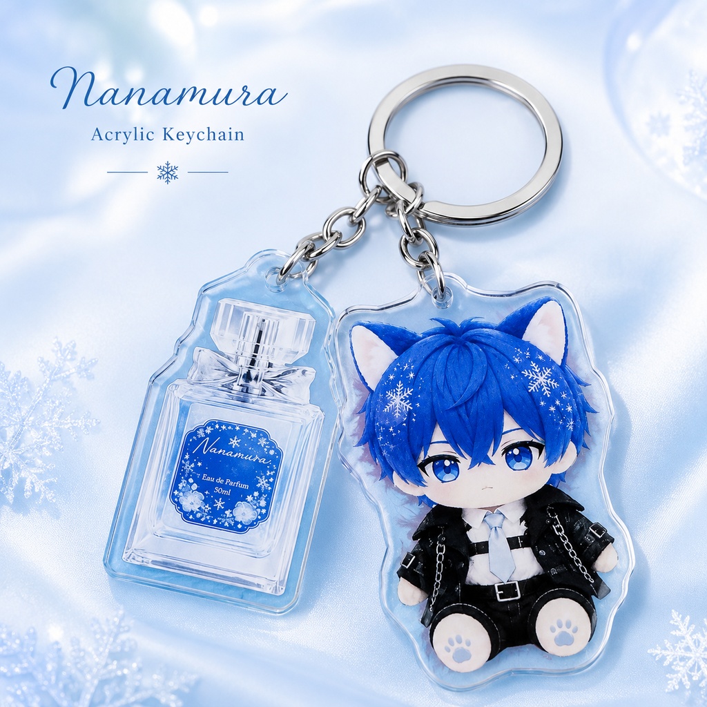 【バースデー限定】ねこむらさんのキラキラアクリルキーホルダー