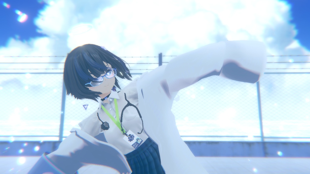 【だぼだぼ】ほけんしつせっと【VRC.白衣.アクセサリー.びしょぬれのしずくさん】