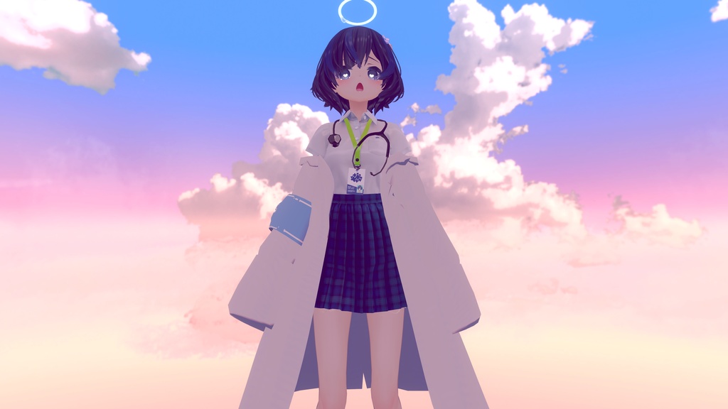 【だぼだぼ】ほけんしつせっと【VRC.白衣.アクセサリー.びしょぬれのしずくさん】