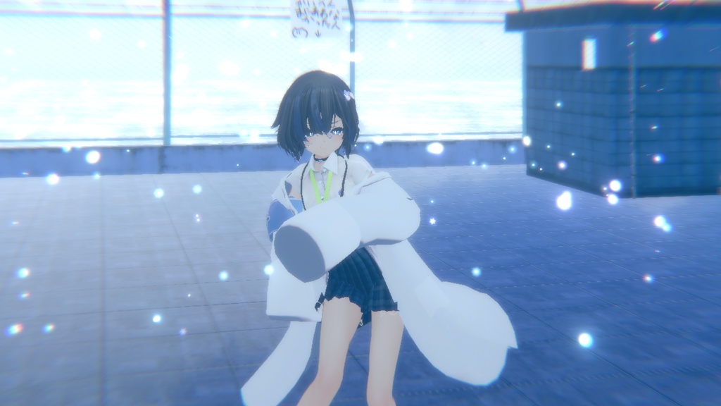 【だぼだぼ】ほけんしつせっと【VRC.白衣.アクセサリー.びしょぬれのしずくさん】