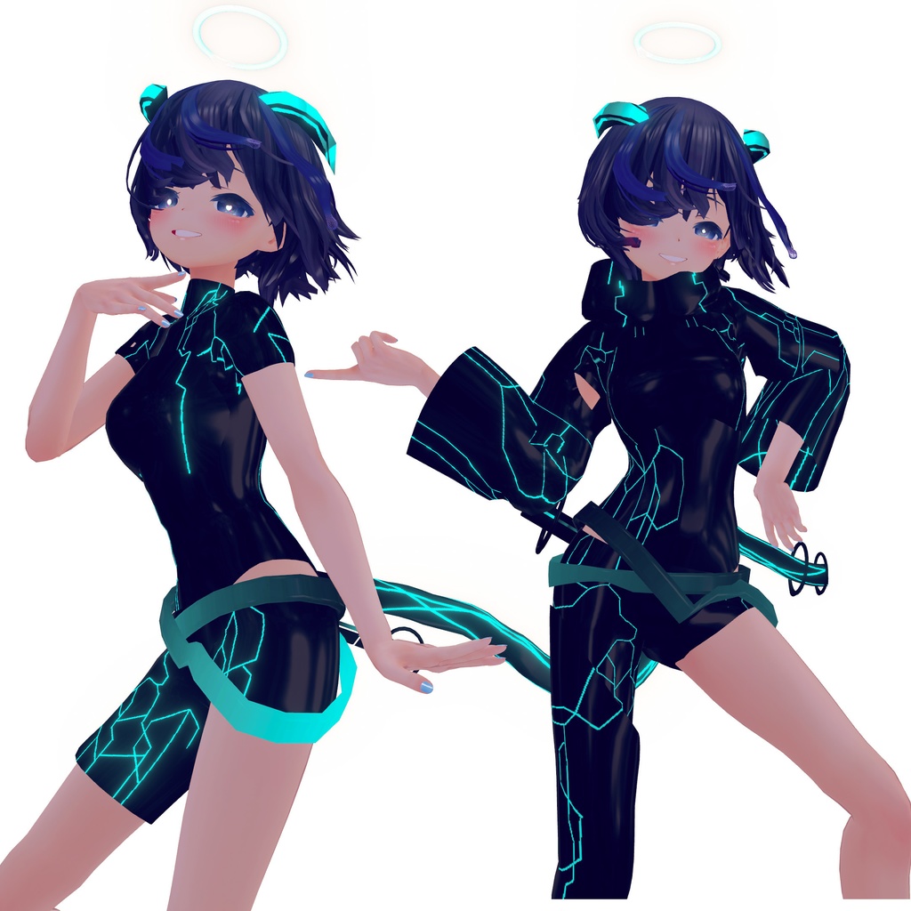 【光が流れる】さいばーせっと【びしょぬれのしずくさん.桔梗.竜胆】