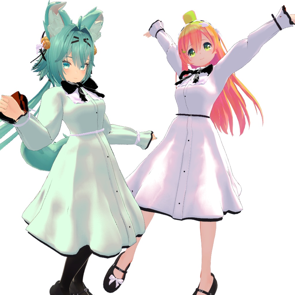 【ふんわり】ふわふわわんぴ【びしょぬれのしずくさん.VRC.地雷服.ワンピース】